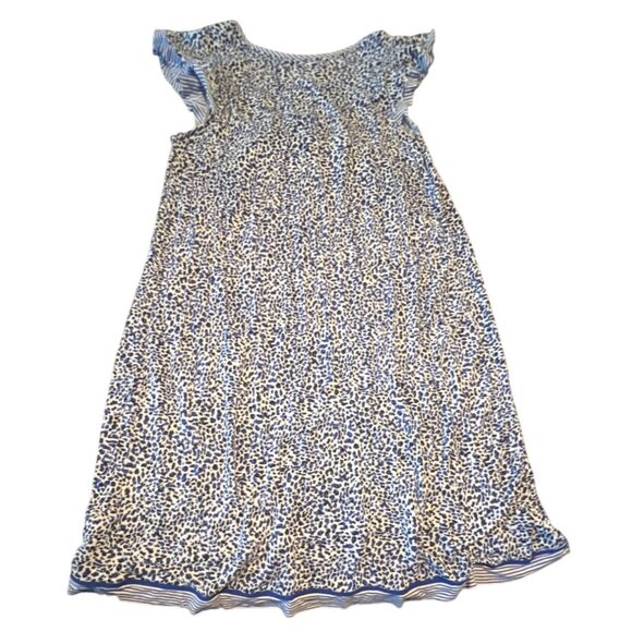 Ellen Tracy Small Blue & White Animal Print Night Gown - Picture 7 of 7